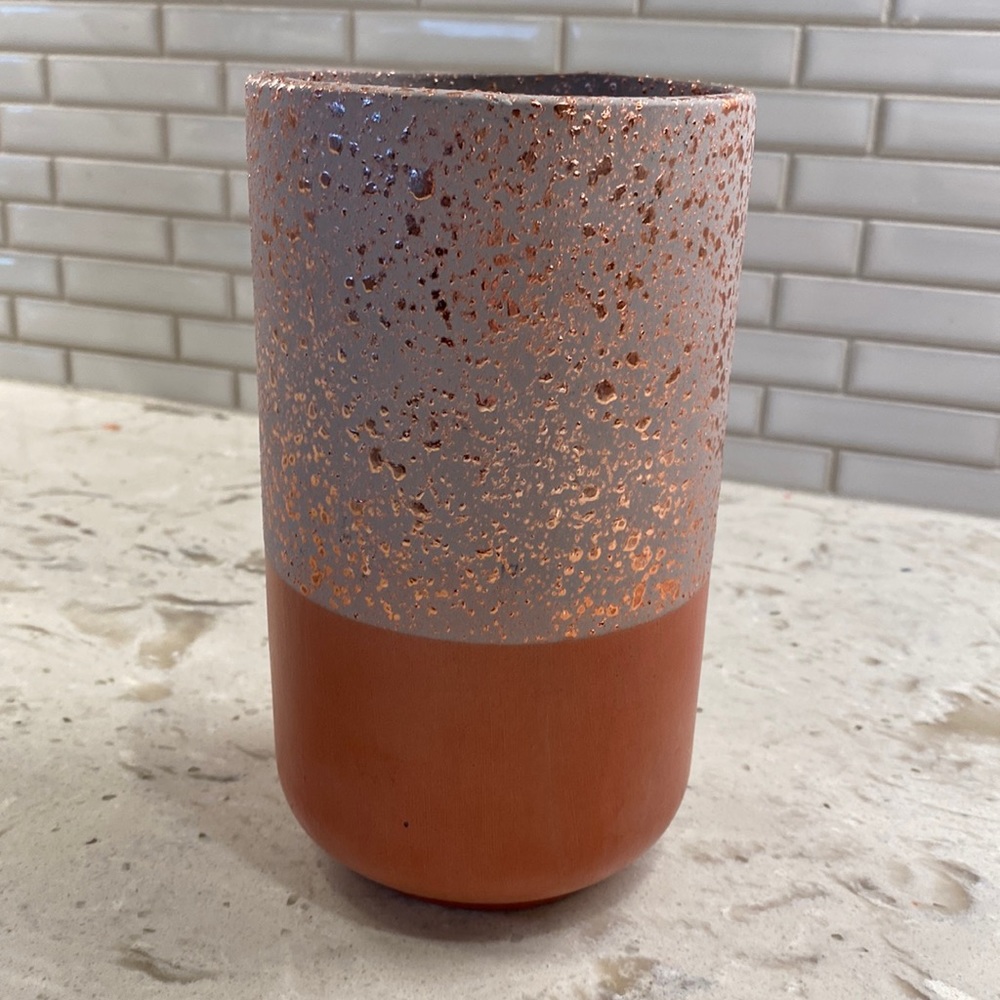 Rose Gold Ceramic Vase